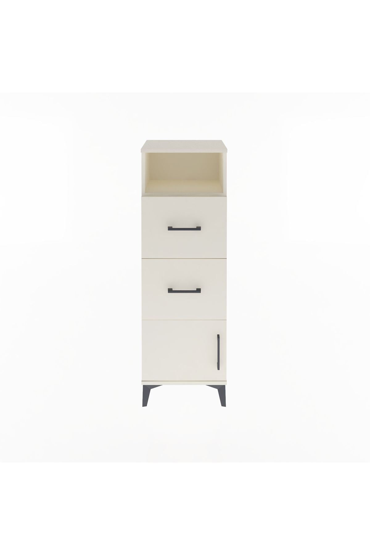 Arges Dolap Tek Raflı 2 Çekmeceli Tek Kapaklı 44x30x134 Aytaşı-Aytaşı