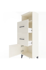 Arges Dolap Tek Raflı 2 Çekmeceli Tek Kapaklı 44x30x134 Aytaşı-Aytaşı