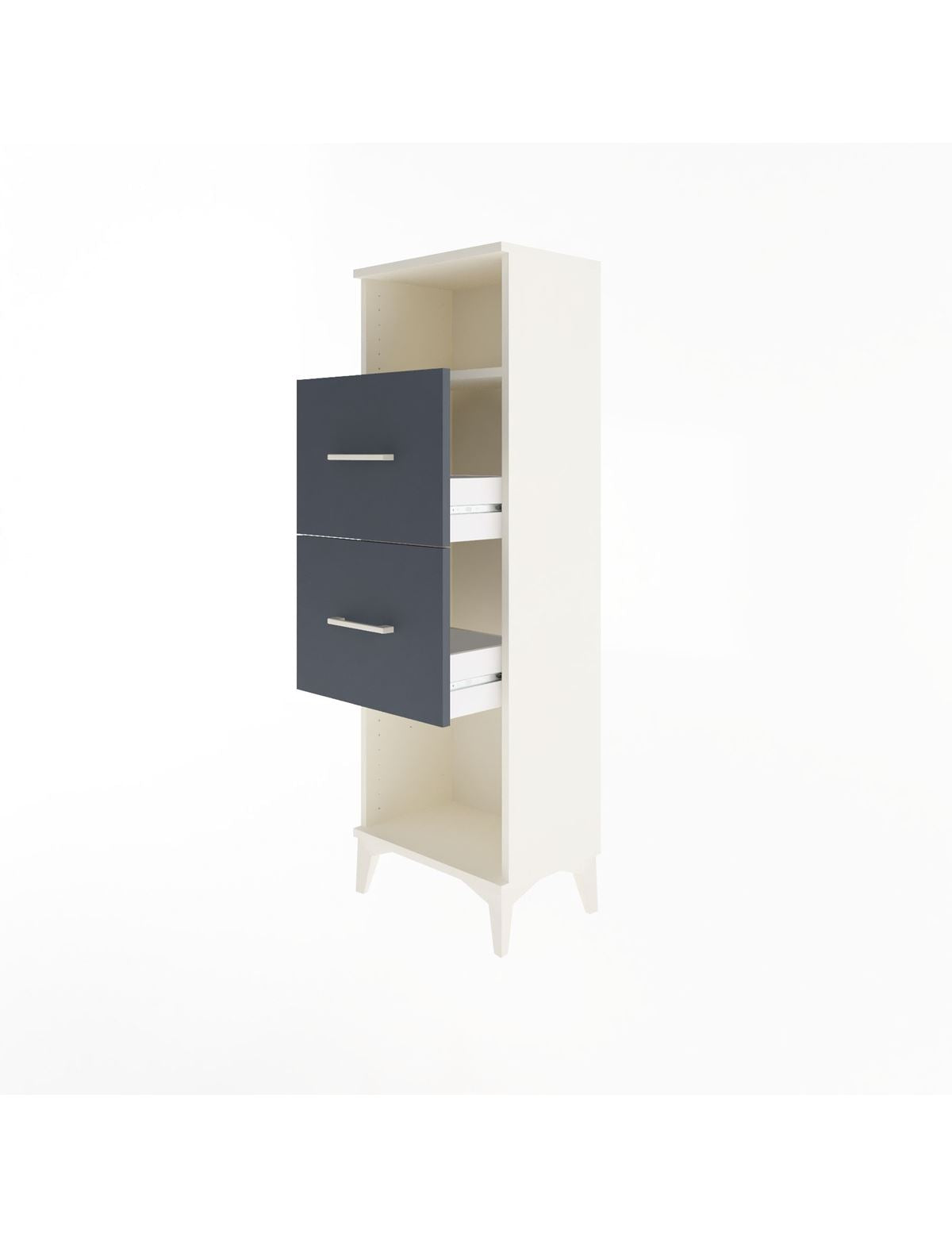 Arges Dolap Tek Raflı 2 Çekmeceli 44x30x134 - S16M008V2A