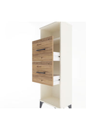 Arges Dolap Tek Raflı 2 Çekmeceli 44x30x134 Aytaşı-Çam