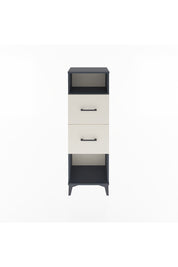 Arges Dolap Tek Raflı 2 Çekmeceli 44x30x134 Antrasit-Aytaşı