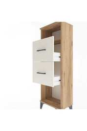 Arges Dolap Tek Raflı 2 Çekmeceli 44x30x134 Çam-Aytaşı