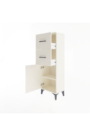 Arges Dolap Tek Raflı 2 Çekmeceli Tek Kapaklı 44x30x134 Aytaşı-Aytaşı