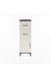 Arges Dolap Tek Raflı 2 Çekmeceli Tek Kapaklı 44x30x134 Antrasit-Aytaşı