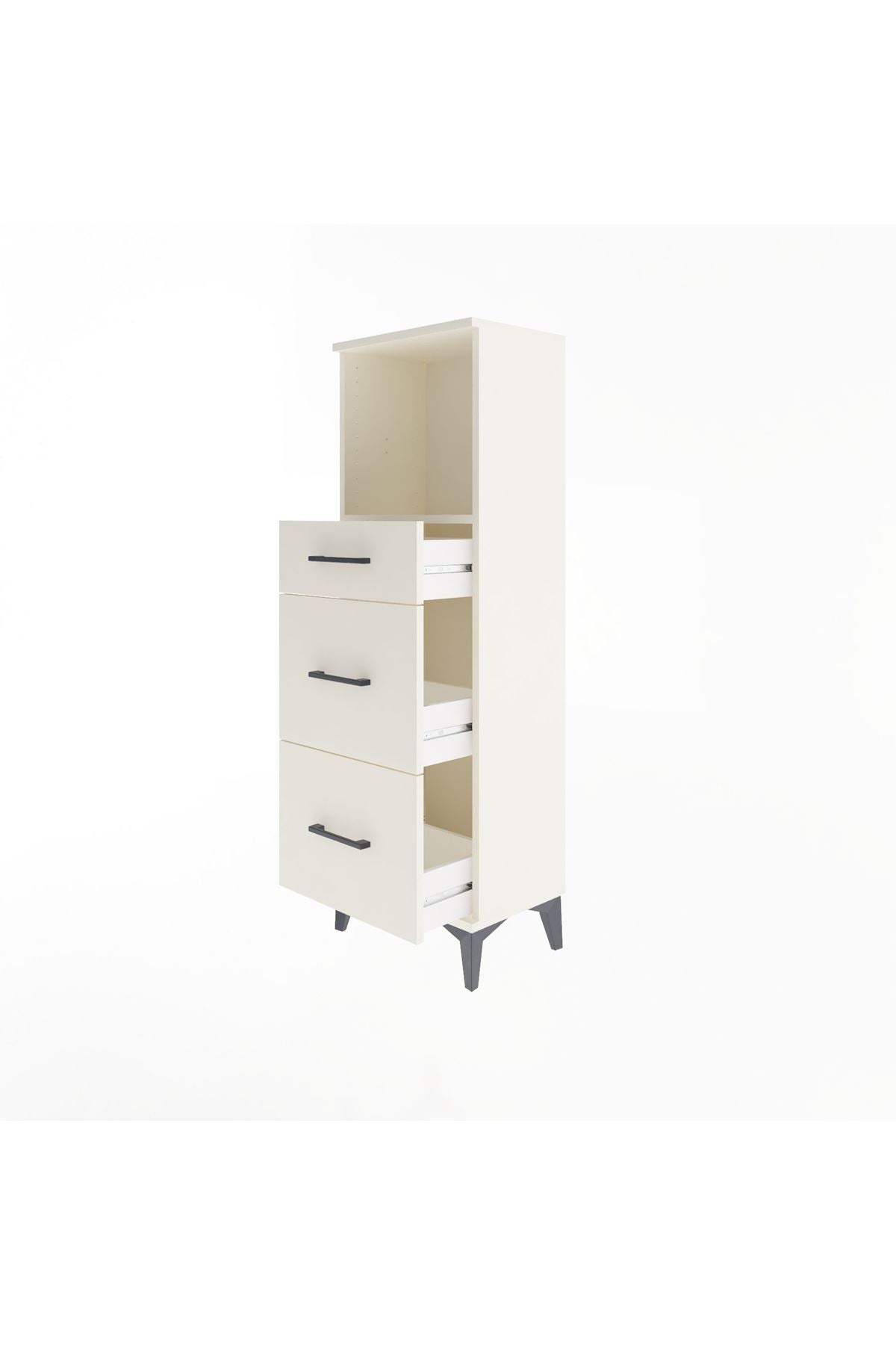 Arges Dolap Tek Raflı 3 Çekmeceli 44x30x134 Aytaşı-Aytaşı