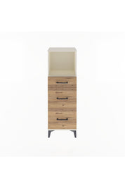 Arges Dolap Tek Raflı 3 Çekmeceli 44x30x134 Aytaşı-Çam