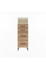 Arges Dolap Tek Raflı 4 Çekmeceli 44x30x134 Aytaşı-Çam