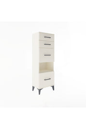 Arges Dolap Tek Raflı 4 Çekmeceli 44x30x134 Aytaşı-Aytaşı