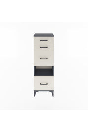 Arges Dolap Tek Raflı 4 Çekmeceli 44x30x134 Antrasit-Aytaşı