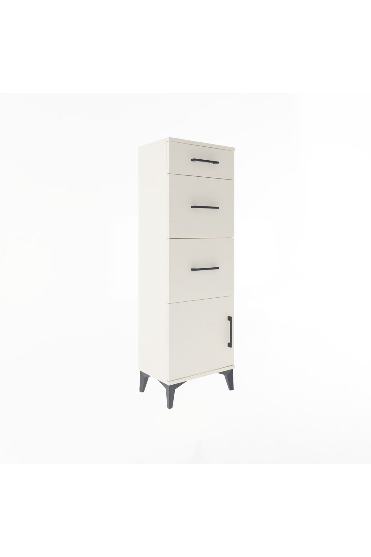Arges Dolap 3 Çekmeceli Tek Kapaklı 44x30x134 - S16M015V1A