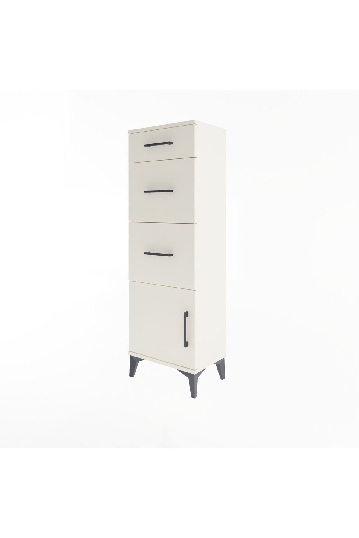 Arges Dolap 3 Çekmeceli Tek Kapaklı 44x30x134 - S16M015V1A