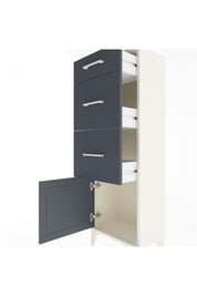 Arges Dolap 3 Çekmeceli Tek Kapaklı 44x30x134 Aytaşı-Antrasit