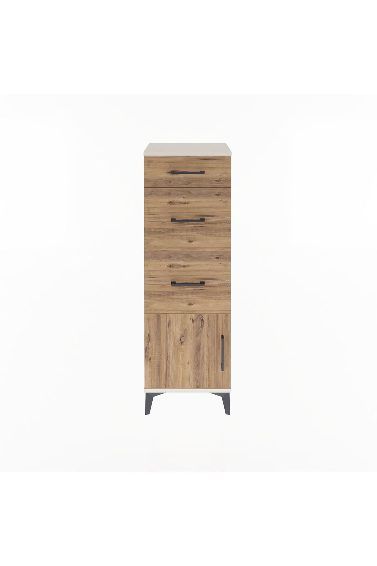 Arges Dolap 3 Çekmeceli Tek Kapaklı 44x30x134 - S16M015V3A