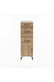 Arges Dolap 3 Çekmeceli Tek Kapaklı 44x30x134 - S16M015V3A