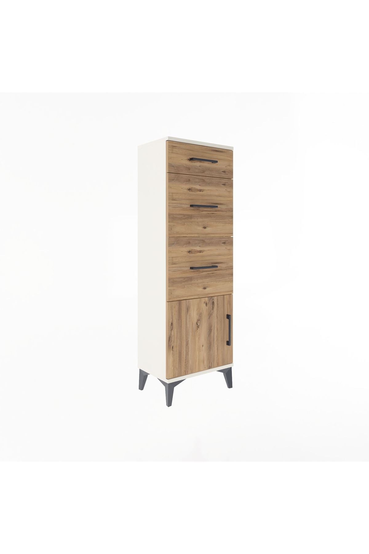 Arges Dolap 3 Çekmeceli Tek Kapaklı 44x30x134 - S16M015V3A