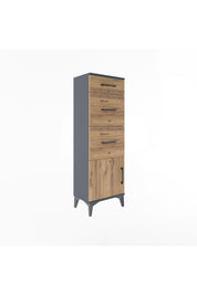 Arges Dolap 3 Çekmeceli Tek Kapaklı 44x30x134 - S16M015V6A
