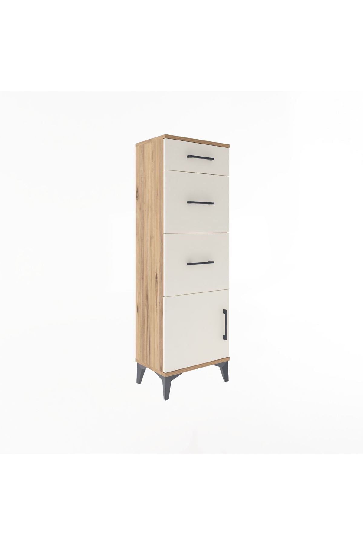 Arges Dolap 3 Çekmeceli Tek Kapaklı 44x30x134 - S16M015V7A