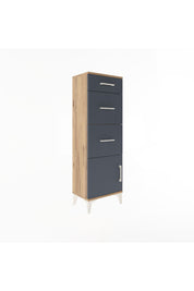 Arges Dolap 3 Çekmeceli Tek Kapaklı 44x30x134 - S16M015V8A