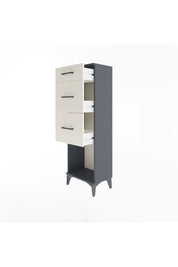 Arges Dolap 3 Çekmeceli 44x30x134 Antrasit-Aytaşı