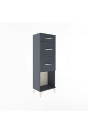 Arges Dolap 3 Çekmeceli 44x30x134 Antrasit-Antrasit