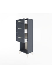 Arges Dolap 3 Çekmeceli 44x30x134 Antrasit-Antrasit