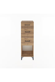 Arges Dolap 3 Çekmeceli 44x30x134 Çam-Çam