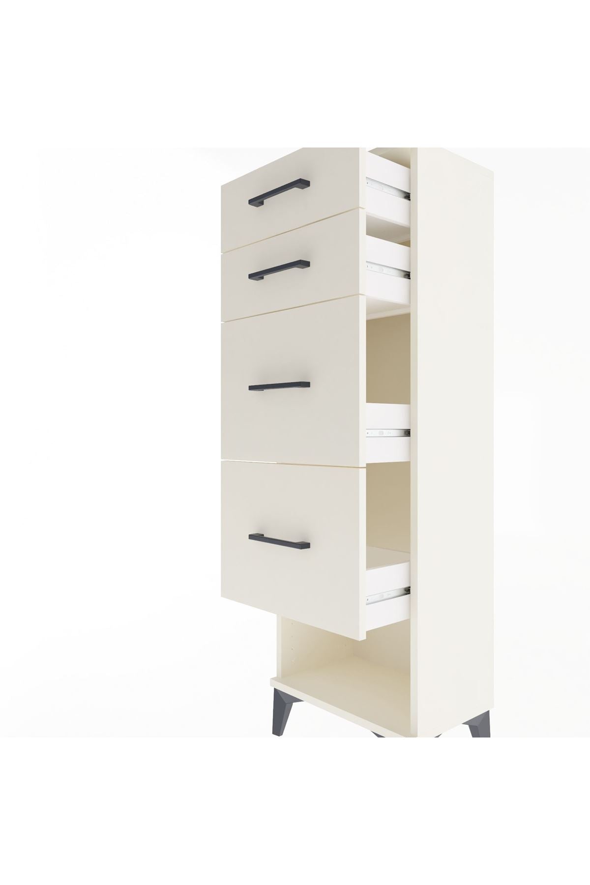 Arges Dolap 4 Çekmeceli 44x30x134 Aytaşı-Aytaşı