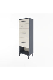 Arges Dolap 4 Çekmeceli 44x30x134 Antrasit-Aytaşı