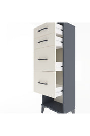 Arges Dolap 4 Çekmeceli 44x30x134 Antrasit-Aytaşı