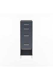 Arges Dolap 4 Çekmeceli 44x30x134 Antrasit-Antrasit