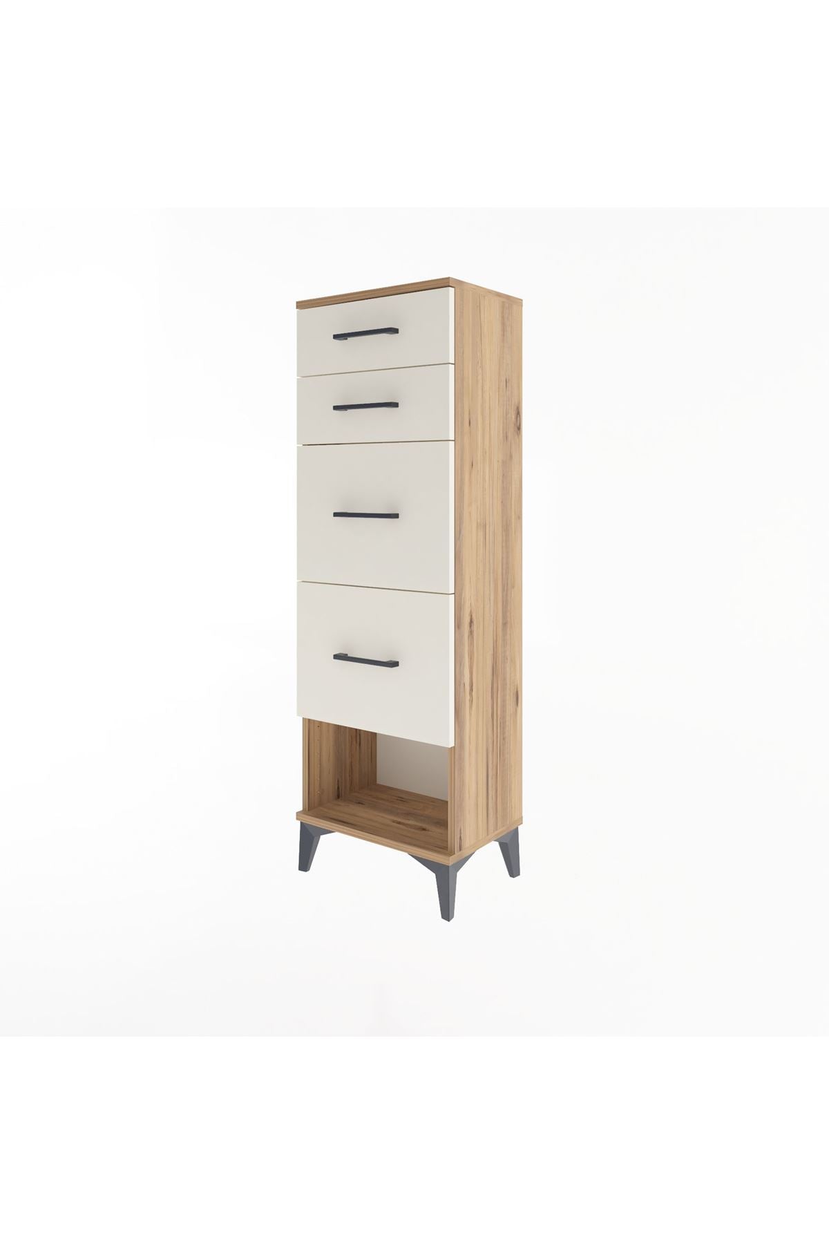 Arges Dolap 4 Çekmeceli 44x30x134 Çam-Aytaşı