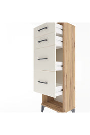 Arges Dolap 4 Çekmeceli 44x30x134 Çam-Aytaşı