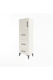 Arges Dolap Tek Raflı 3 Çekmeceli Tek Kapaklı 44x30x134 Aytaşı-Aytaşı