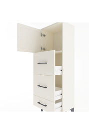 Arges Dolap Tek Raflı 3 Çekmeceli Tek Kapaklı 44x30x134 Aytaşı-Aytaşı