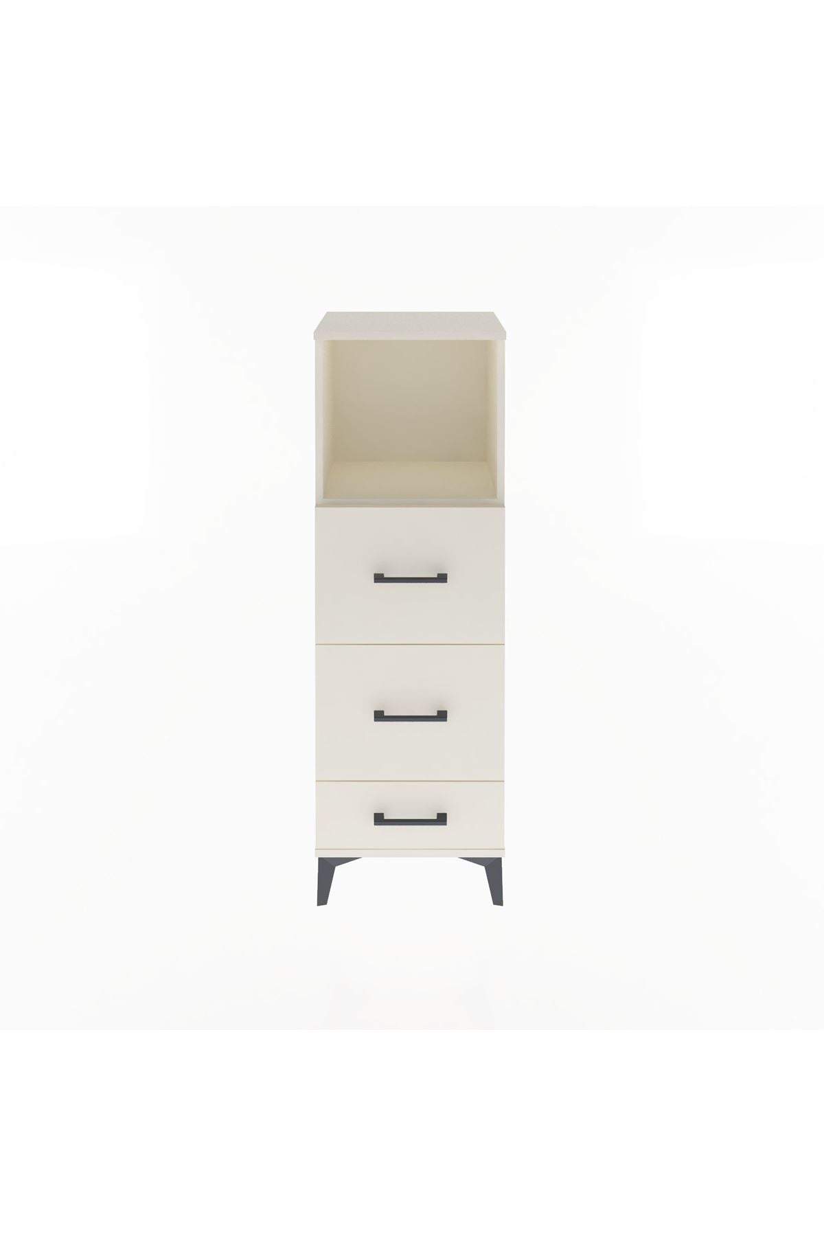 Arges Dolap Tek Raflı 3 Çekmeceli 44x30x134 - S16M019V1A