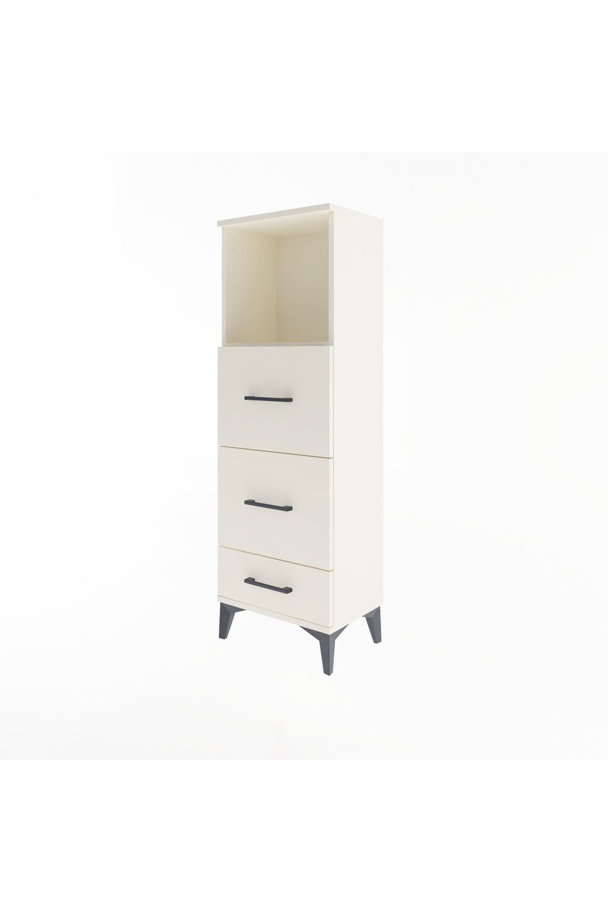 Arges Dolap Tek Raflı 3 Çekmeceli 44x30x134 - S16M019V1A