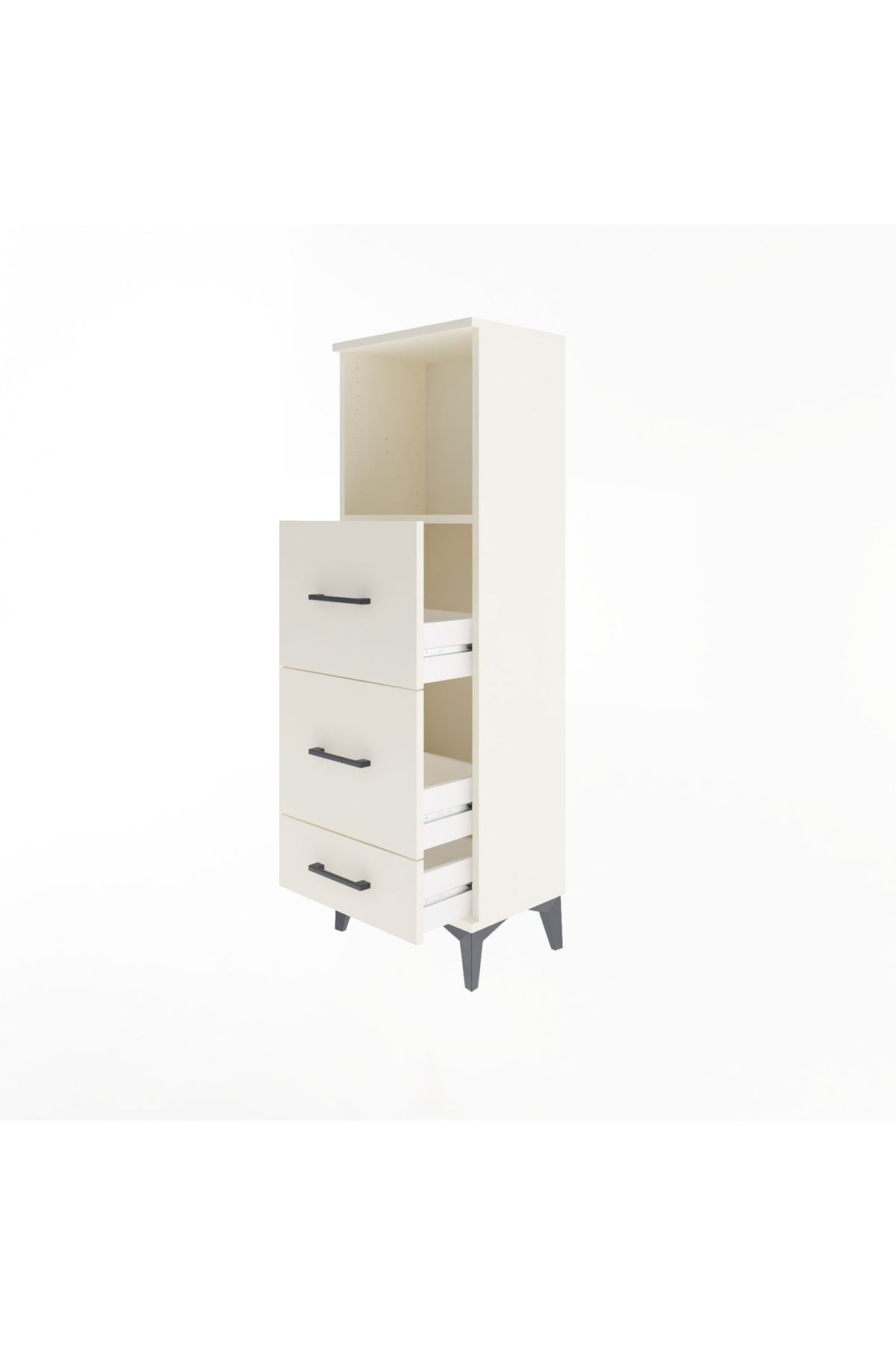 Arges Dolap Tek Raflı 3 Çekmeceli 44x30x134 Aytaşı-Aytaşı