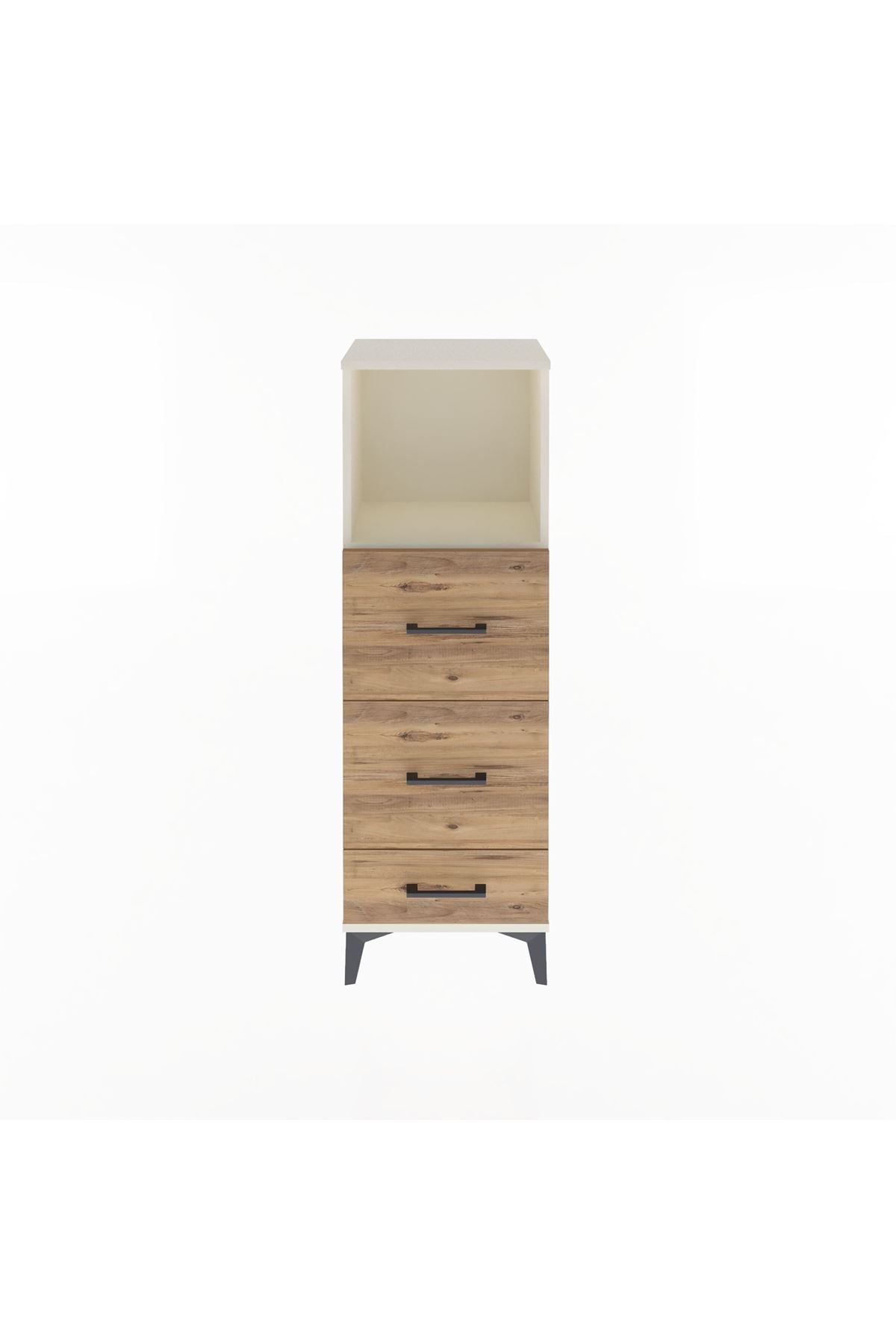 Arges Dolap Tek Raflı 3 Çekmeceli 44x30x134 Aytaşı-Çam