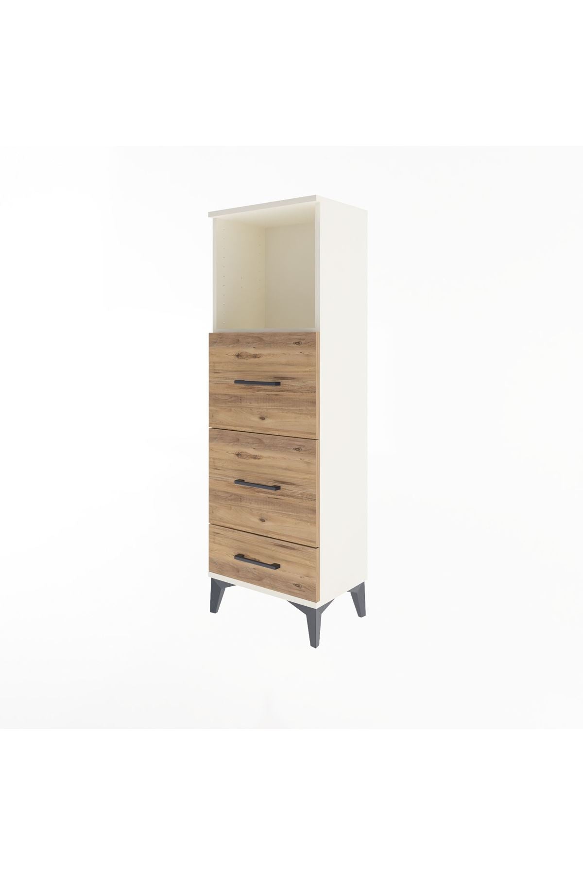 Arges Dolap Tek Raflı 3 Çekmeceli 44x30x134 - S16M019V3A