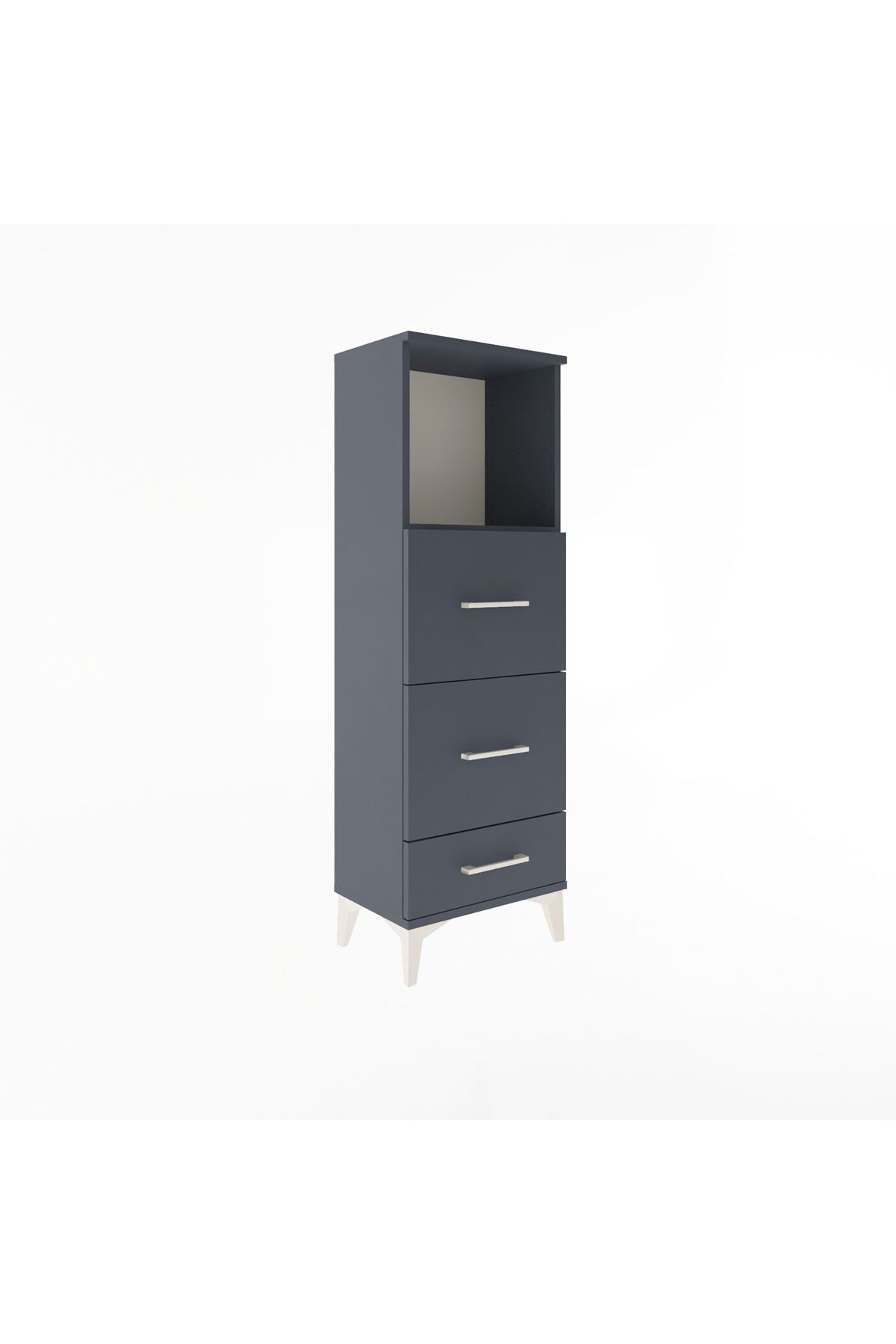 Arges Dolap Tek Raflı 3 Çekmeceli 44x30x134 - S16M019V5A