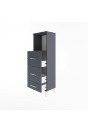 Arges Dolap Tek Raflı 3 Çekmeceli 44x30x134 - S16M019V5A