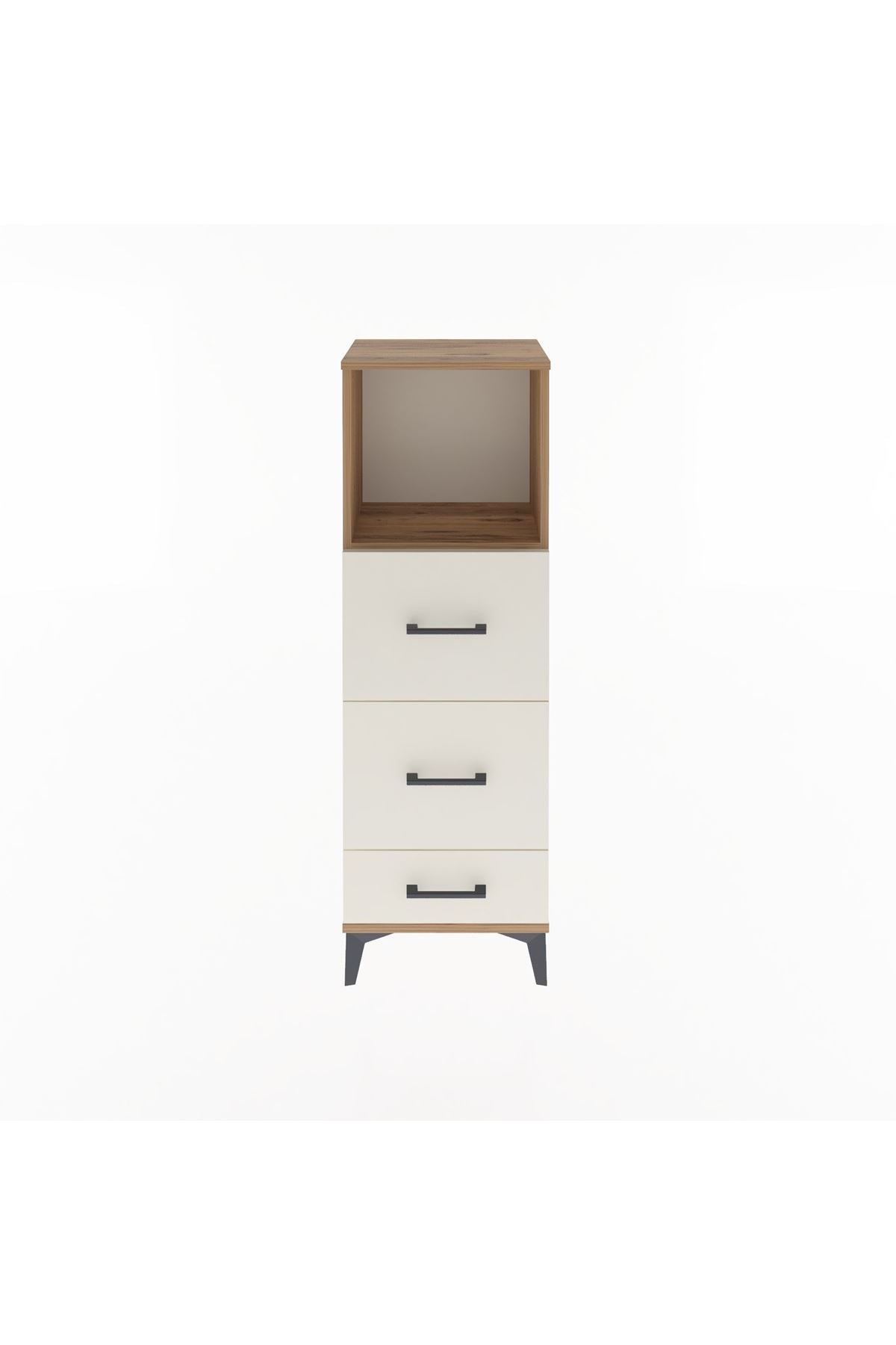 Arges Dolap Tek Raflı 3 Çekmeceli 44x30x134 - S16M019V7A