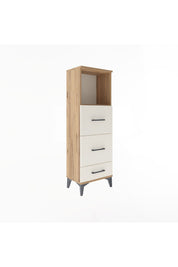 Arges Dolap Tek Raflı 3 Çekmeceli 44x30x134 - S16M019V7A