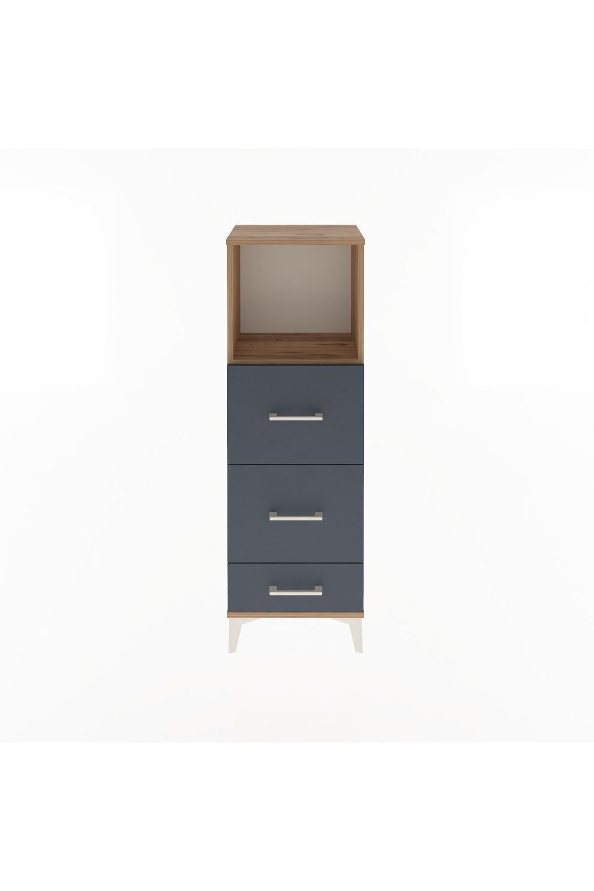 Arges Dolap Tek Raflı 3 Çekmeceli 44x30x134 - S16M019V8A