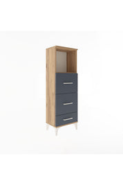 Arges Dolap Tek Raflı 3 Çekmeceli 44x30x134 - S16M019V8A