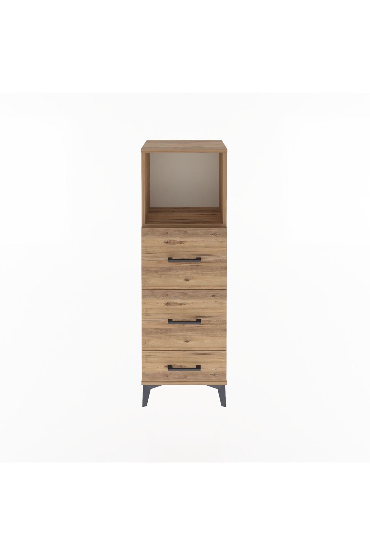 Arges Dolap Tek Raflı 3 Çekmeceli 44x30x134 - S16M019V9A