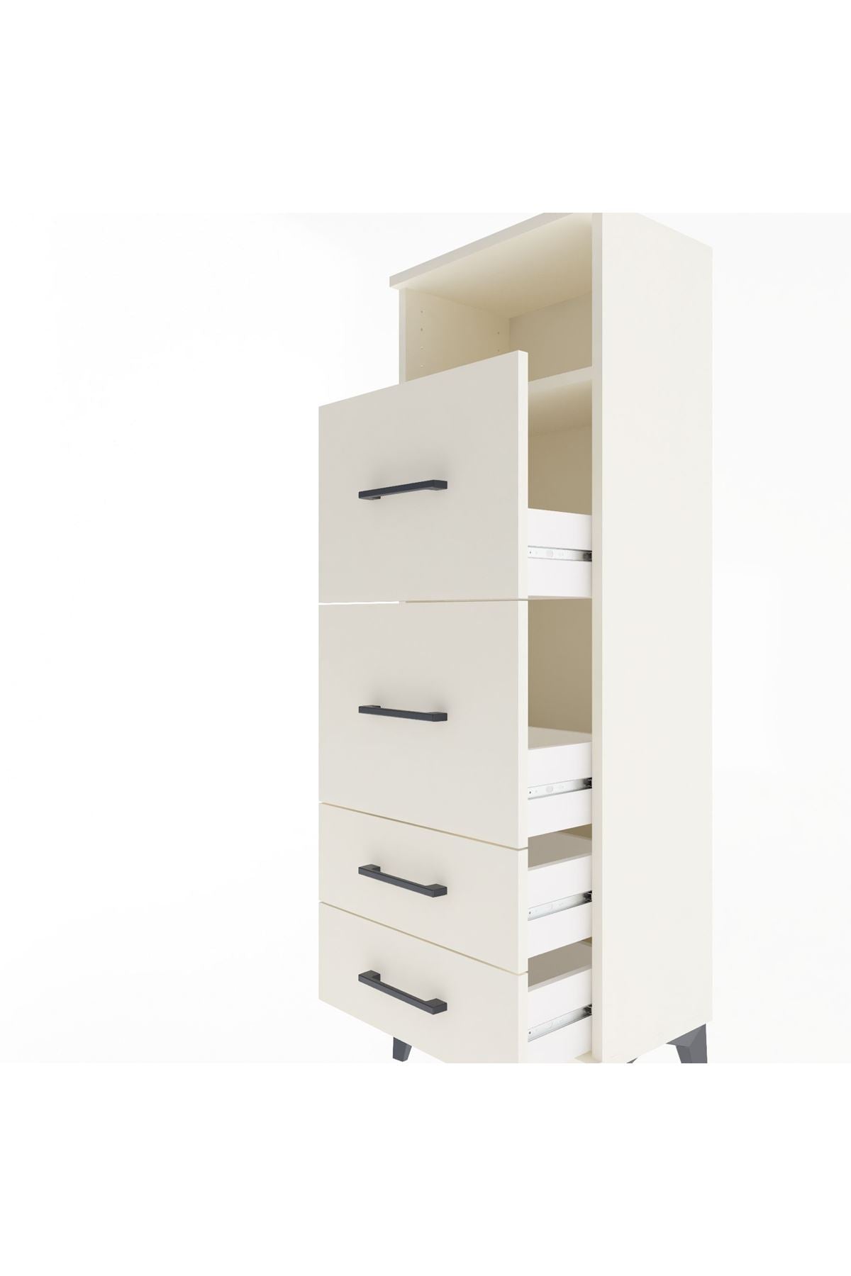 Arges Dolap Tek Raflı 4 Çekmeceli 44x30x134 Aytaşı-Aytaşı