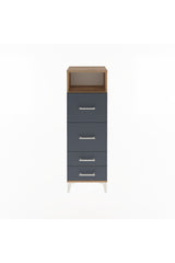Arges Dolap Tek Raflı 4 Çekmeceli 44x30x134