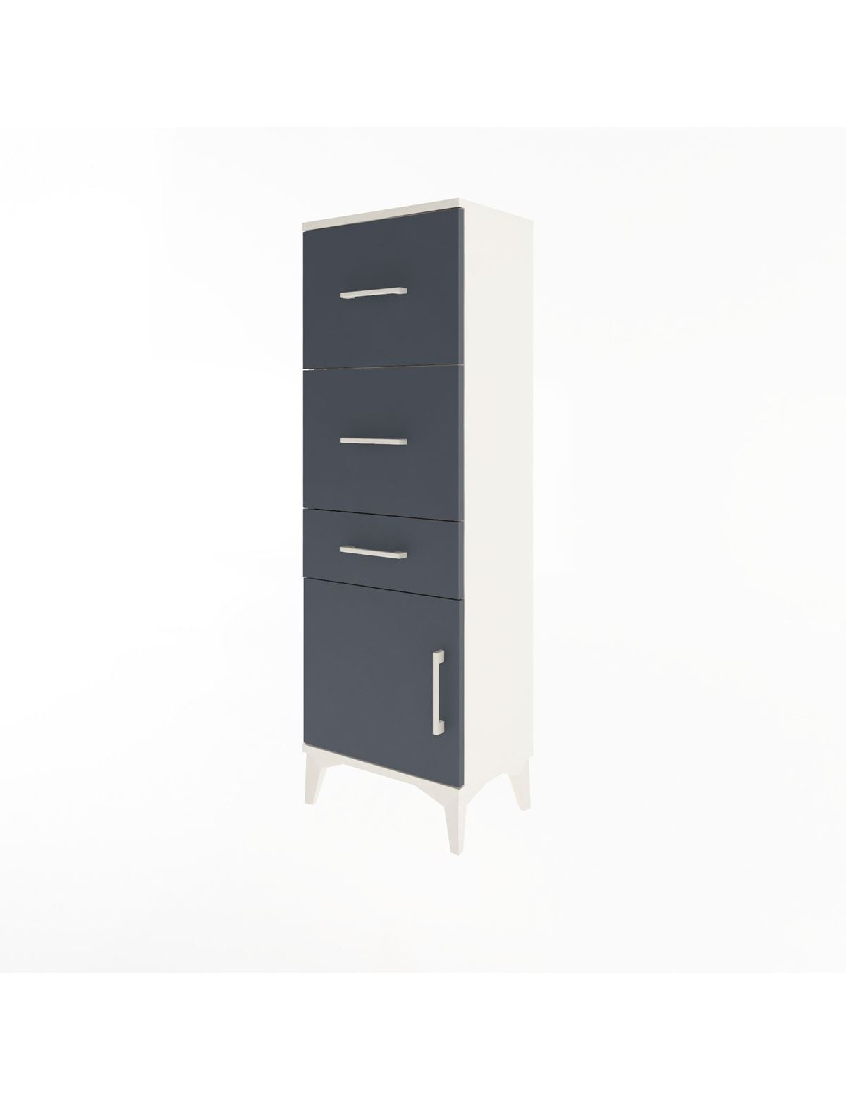 Arges Dolap 3 Çekmeceli Tek Kapaklı 44x30x134 - S16M021V2A