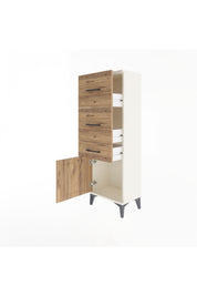 Arges Dolap 3 Çekmeceli Tek Kapaklı 44x30x134 Aytaşı-Çam